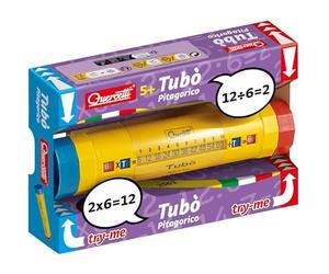 Quercetti Tubò Pitagorique, Jeux Mathématiques Éducatifs pour Enfants 5+, Apprendre Les Tables de Multiplication, Jouet Montessori, Idée Cadeau Fille 5 Ans, Made in Italy