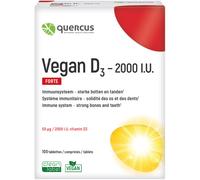 Quercus Végan D3 2000UI Forte Complément Alimentaire 100 Comprimés