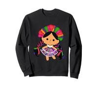 Querétaro Traditional Mexican Doll Lele - Made with Love Sweatshirt