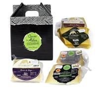 QUESOS LA ALDEA | Coffret Cadeau Gourmet 5 Portions de Fromage de Bre t Manchego D.O.P | Affiné, Mi-Affiné, Romarin, Manteca, Huile d'Olive | Panier Gourmand Noël, Cadeau à Offrir