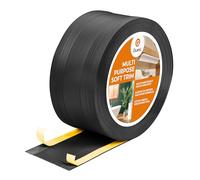 Quest 2en1 Plinthe de finition, Plinthe Souple Adhésive, Moulure Multifonction - Largeur 110 mm - Moulure Flexible, Multifonctionnelle, Résistante aux UV - Gris foncé, 10 Mètres