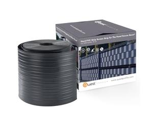 Quest 5X Bande Brise-Vue Double Fil 19 cm Imperméable - Graphite, 2,52 m | Occultant de clôture en PVC, résistant aux UV et aux intempéries, jardin, balcon & terrasse