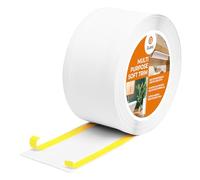 Quest 6en1 Plinthe de finition, Plinthe Souple Adhésive, Moulure Multifonction - Largeur 120 mm - Moulure Flexible, Multifonctionnelle, Résistante aux UV - Blanc, 5 Mètres