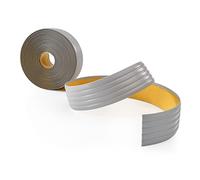 Quest Bande antidérapante autocollante en PVC - 5 m x 35 mm - Protection antidérapante pour escaliers, échelles, salles de bain et surfaces lisses - Gris
