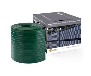 Quest Bande Brise-Vue de 19 cm en PVC Rigide - Vert, 26 m