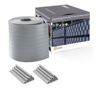 Quest Bande Brise-Vue Double Fil 19 cm Imperméable - Gris, 26 m