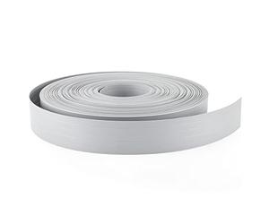 Quest Bande brise-vue en PVC rigide - Rouleau de clôture double fil - Hauteur : 4,75 cm - Rouleau de 50 m - Gris RAL7040