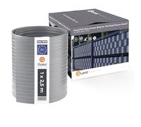 Quest Bandes Brise-Vue en PVC Rigide pour clôture Double Fil - Protection Vent et vis-à-vis - Bandes prédécoupées 2,525 m x 19 cm, 900 g/m2