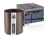 QUEST Bandes brise-vue en PVC rigide pour clôture double fil - Protection vent et vis-à-vis - Bandes prédécoupées 2,525 m x 19 cm, 900 g/m2