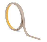 Quest Barre plate en plastique autocollant - Longueur : 10 m - Profilé en PVC pour construction et décoration (beige, 10 m x 20 mm)