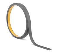 Quest Barre plate en plastique autocollante - Longueur : 10 m - Corniches décoratives, profilé PVC pour construction et décoration (Gris foncé, 10 m x 20 mm)