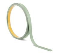 Quest Barre plate en PVC auto-adhésive - Longueur : 10 m - Corniches décoratives, profil PVC pour construction et décoration (Vert clair, 10 m x 20 mm)
