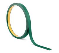 Quest Barre plate en PVC auto-adhésive - Longueur : 10 m - Corniches décoratives, profil PVC pour construction et décoration (Vert, 10 m x 20 mm)