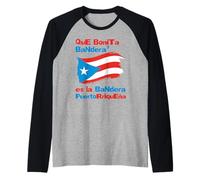 Qu'est-ce Que Bonita Bandera Porto Rico Pride Design Manche Raglan