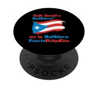 Qu'est-ce Que Bonita Bandera Porto Rico Pride Design PopSockets PopGrip Adhésif