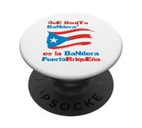 Qu'est-ce Que Bonita Bandera Porto Rico Pride Design PopSockets PopGrip Adhésif