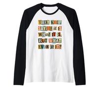 Qu'est-ce Que C'est même Une Demande de rançon ? Texte de Collage Manche Raglan