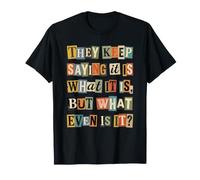 Qu'est-ce Que C'est même Une Demande de rançon ? Texte de Collage T-Shirt
