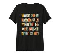 Qu'est-ce Que C'est même Une Demande de rançon ? Texte de Collage T-Shirt Haut de Gamme