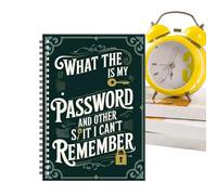 Qu'est-ce que c'est mon mot de passe ? Et d'autres choses ennuyeuses que je ne peux pas me souvenir, carnets de bord amusants et pratiques pour garder une trace de tout votre Internet