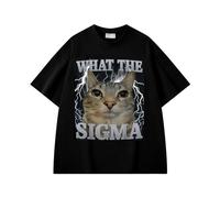 Qu'est-ce Que C'est Que ça ? T-Shirt drôle avec mème Chat Gag loufoque Ahh Chats Idiots