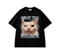Qu'est-ce Que C'est Que ça ? T-Shirt drôle avec mème Chat Gag loufoque Ahh Chats Idiots