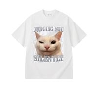 Qu'est-ce Que C'est Que ça ? T-Shirt drôle avec mème Chat Gag loufoque Ahh Chats Idiots