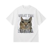 Qu'est-ce Que C'est Que ça ? T-Shirt drôle avec mème Chat Gag loufoque Ahh Chats Idiots
