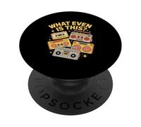Qu'est-ce Que Cette drôle de Boombox à Cassette rétro des années 90 ? PopSockets PopGrip Adhésif