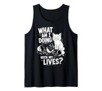 Qu'est-ce Que Je Fais de ma Vie - Funny Cat Débardeur