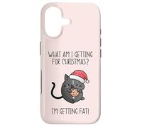Qu'est-ce Que Je Vais recevoir pour Noël ? Je deviens Gros, Chat drôle Coque pour iPhone 17