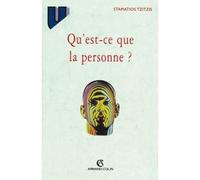 Qu'est-ce que la personne ? - - Stamatios Tzitzis - Armand Colin - Livre