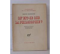 Qu'est-ce que la philosophie ?