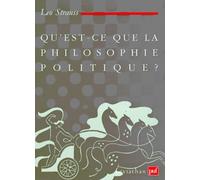 Qu'est-ce que la philosophie politique ?