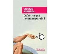Qu'est-ce que le contemporain ? Giorgio Agamben (Auteur), Maxime Rovere (Traduction)