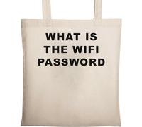 Qu'est-ce que le sac fourre-tout en coton écologique naturel avec mot de passe WiFi Beige