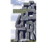 Qu'est-ce que l'écriture ? Entre langue et espace - Jean-Marie Klinkenberg - Academie Royale Sciences Lettres - Poche - Essai
