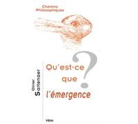 Qu'est-ce que l'émergence ? Olivier Sartenaer