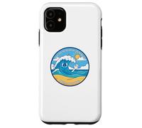 Qu'est-ce Que l'océan a Dit à Beach It Waves Funny Dad Joke Pun Coque pour iPhone 11
