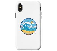 Qu'est-ce Que l'océan a Dit à Beach It Waves Funny Dad Joke Pun Coque pour iPhone X/XS