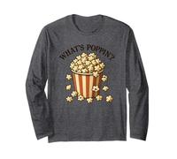 Qu'est-ce Que Poppin' Popcorn Movie Theater Love Popcorn Manche Longue