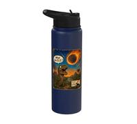Qu'est-ce que The E.L.E. ? Dinosaure drôle d'événement Extinction Level Stainless Steel Insulated Water Bottle
