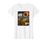 Qu'est-ce Que The E.L.E. ? Dinosaure drôle d'événement Extinction Level T-Shirt Graphique avec Valeur, Femme, Blanc, S