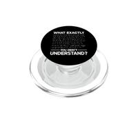 Qu'est-ce Que Vous n'avez Pas Compris la Science, Les mathématiques, la Physique, Le Geek PopSockets PopGrip pour MagSafe