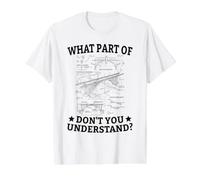 Qu'est-ce Que Vous ne comprenez Pas ? Ingénieur en Structure Civile T-Shirt Graphique avec Valeur, Homme, Blanc, S