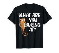 Qu'est-ce Que Vous Regardez sur Les Grands Yeux Amoureux des Animaux Tarsier T-Shirt Graphique avec Valeur