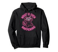 Qu'est-ce Qui se Passe Encore Raccoon Funny Meme Sweat à Capuche