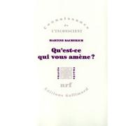Martine Bacherich – Qu'est-ce qui vous amène ? – Essai – Broché (Gallimard)