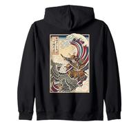 Qu'est-ce qu'un kilomètre d'aigle Japonais Ukiyo-e Sweat à Capuche