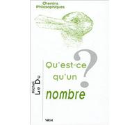 Qu'est-ce Qu'un Nombre? (Chemins Philosophiques) (French Edition) by Michel Ledu (2004-12-02)